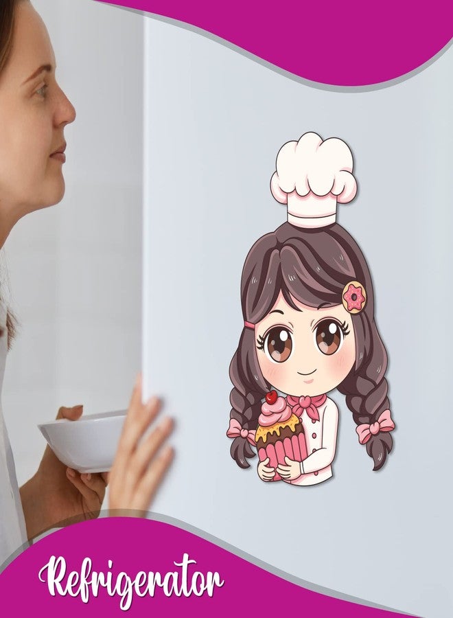 Bhai Please Baker Wooden Fridge Magnet (Pack of 1) | Womens Day Gift | Gift for Wife, Girlfriend, Women, Men, Couple, Partner, Family |Birthday, Anniversary, Valentine, Wedding Gift | - Image 4